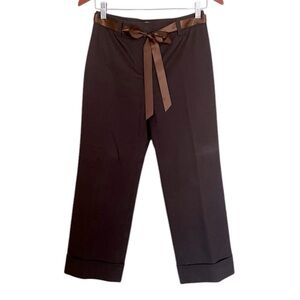 Ann Taylor•Brown Knit Trousers Cropped